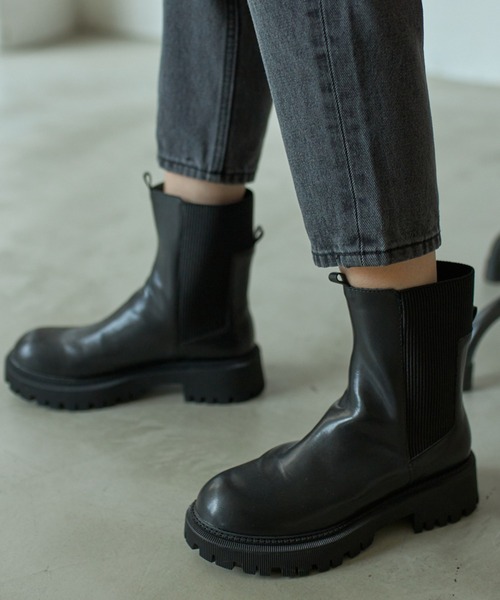 VACANCY（ヴァカンシー）の「サイドゴアブーツ（ブーツ・レディース・ブラック・SMALL/MEDIUM/LARGE）」の3枚目の写真