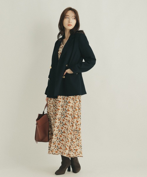 Andemiu（アンデミュウ）の「キンボタンＷジャケット219553（その他アウター・レディース・ベージュ/ネイビー/ベージュ系1・FREE）」の7枚目の写真