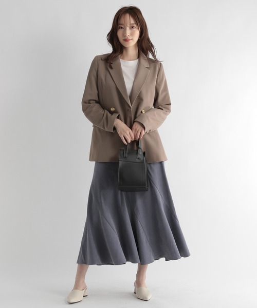 Andemiu（アンデミュウ）の「キンボタンＷジャケット219553（その他アウター・レディース・ベージュ/ネイビー/ベージュ系1・FREE）」の9枚目の写真