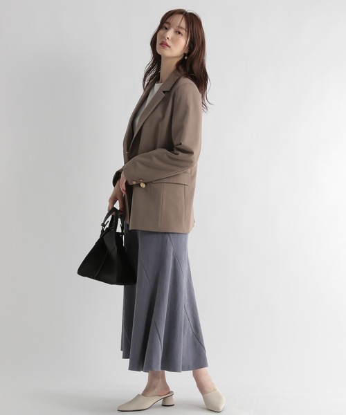 Andemiu（アンデミュウ）の「キンボタンＷジャケット219553（その他アウター・レディース・ベージュ/ネイビー/ベージュ系1・FREE）」の10枚目の写真