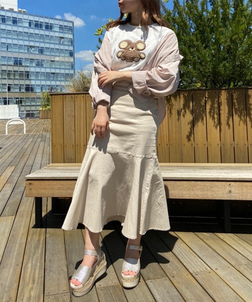 one after another NICE CLAUP(ワンアフターアナザーナイスクラップ)の「アソートビックTシャツ(Tシャツ/カットソー・レディース・ホワイト/オフホワイト/ホワイト系その他/チャコール・FREE)」の11枚目の写真