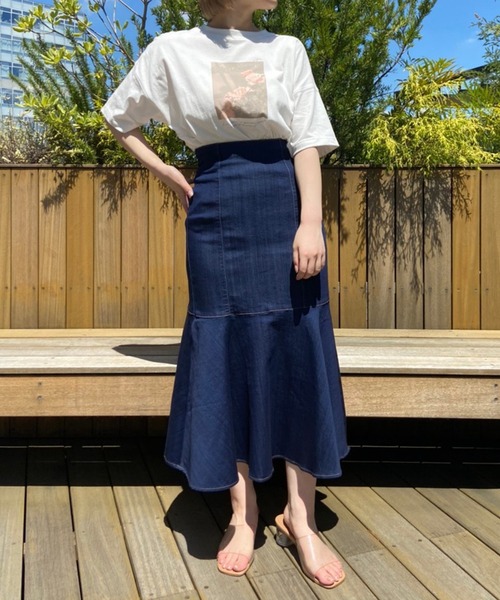 one after another NICE CLAUP(ワンアフターアナザーナイスクラップ)の「アソートビックTシャツ(Tシャツ/カットソー・レディース・ホワイト/オフホワイト/ホワイト系その他/チャコール・FREE)」の19枚目の写真