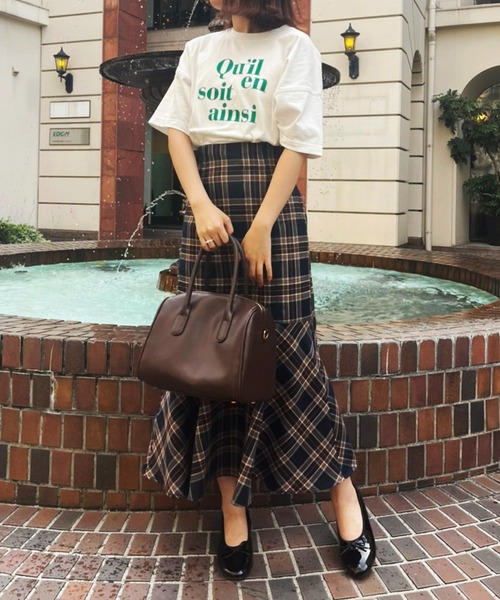 one after another NICE CLAUP(ワンアフターアナザーナイスクラップ)の「アソートビックTシャツ(Tシャツ/カットソー・レディース・ホワイト/オフホワイト/ホワイト系その他/チャコール・FREE)」の18枚目の写真