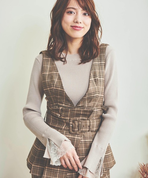 NOELA（ノエラ）の「ペプラム２ＷＡＹジャンスカ（ジャンパースカート・レディース・その他2/その他1/ベージュ・S/M）」の8枚目の写真