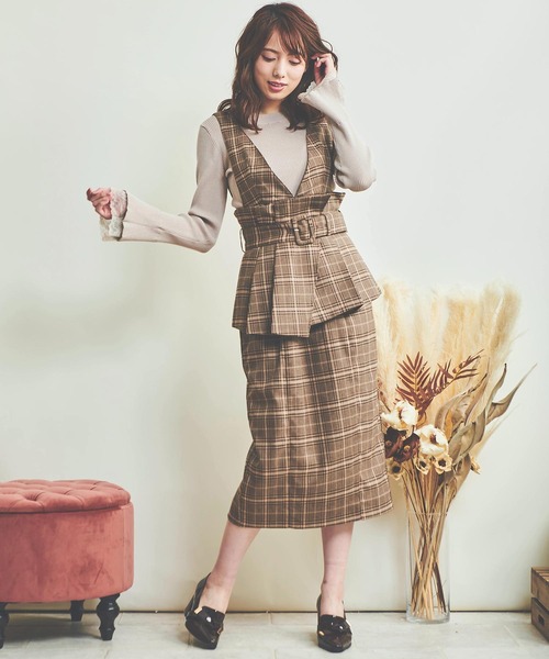 NOELA（ノエラ）の「ペプラム２ＷＡＹジャンスカ（ジャンパースカート・レディース・その他2/その他1/ベージュ・S/M）」の9枚目の写真