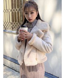 RESEXXY | フェイクムートンブルゾン(ブルゾン)