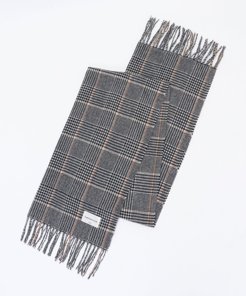 ikka（イッカ）の「カシミヤタッチチェックマフラー（マフラー・レディース・ネイビー/グレー/オフホワイト/イエロー/グリーン・FREE）」の12枚目の写真