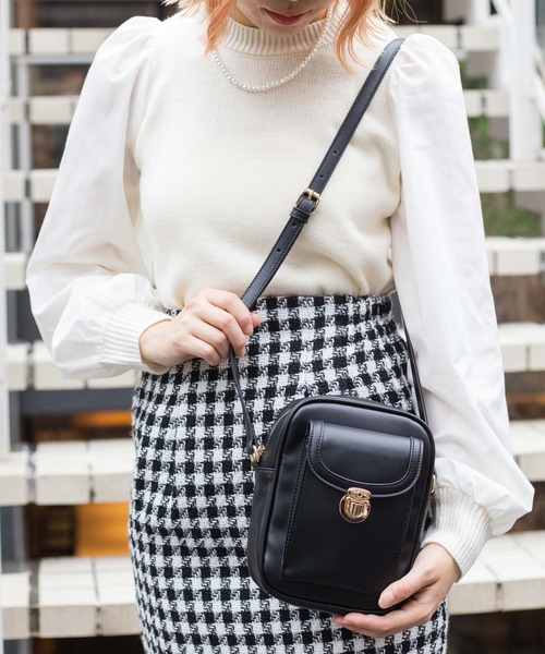 WEGO（ウィゴー）の「■■■WEGO/フラップミニショルダー■■■（ショルダーバッグ・レディース・ブラック/その他2/その他1・FREE）」の4枚目の写真