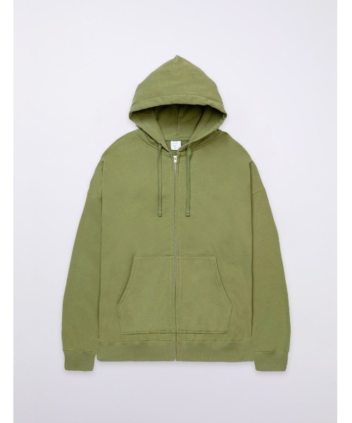 MR.GENTLEMAN（ミスタージェントルマン）の「ZIP UP HOODIE（パーカー・メンズ・ブラック/ベージュ/オリーブ/グレー・X-LARGE/LARGE/MEDIUM/SMALL）」の4枚目の写真