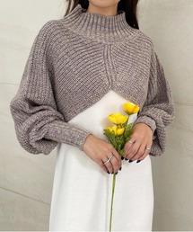 StyleSea | ハイネックアームウォーマーニット プルオーバー(ニット/セーター)
