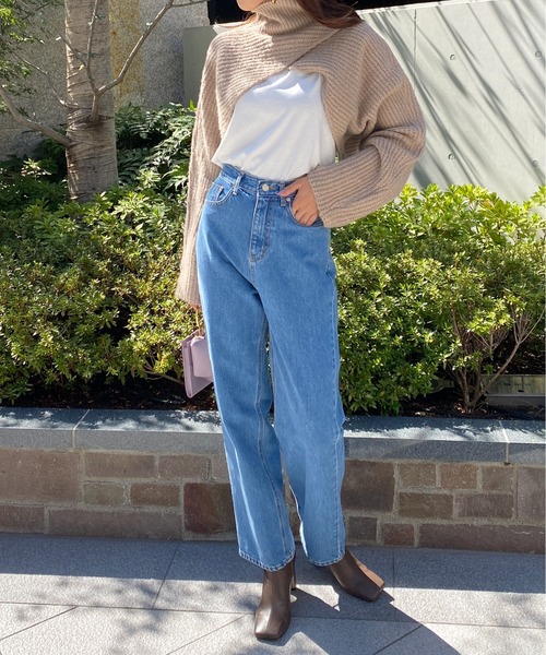 StyleSea（スタイルシー）の「ハイネックアームウォーマーニット プルオーバー（ニット/セーター・レディース・グレー/アイボリー/ブラック/グレイッシュベージュ/ベージュ系/イエロー系/チャコール・FREE/MEDIUM）」の16枚目の写真