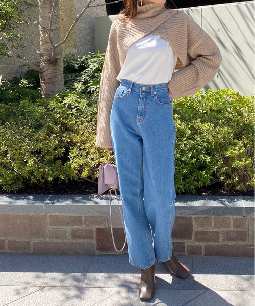 StyleSea（スタイルシー）の「ハイネックアームウォーマーニット プルオーバー（ニット/セーター・レディース・グレー/アイボリー/ブラック/グレイッシュベージュ/ベージュ系/イエロー系/チャコール・FREE/MEDIUM）」の13枚目の写真