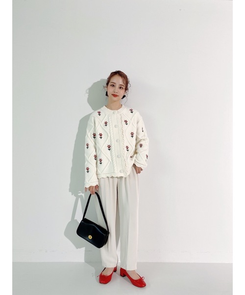 JUMELLE(ジュメロ)の「フラワー刺繍カーディガン(カーディガン/ボレロ・レディース・アイボリー・FREE)」の20枚目の写真