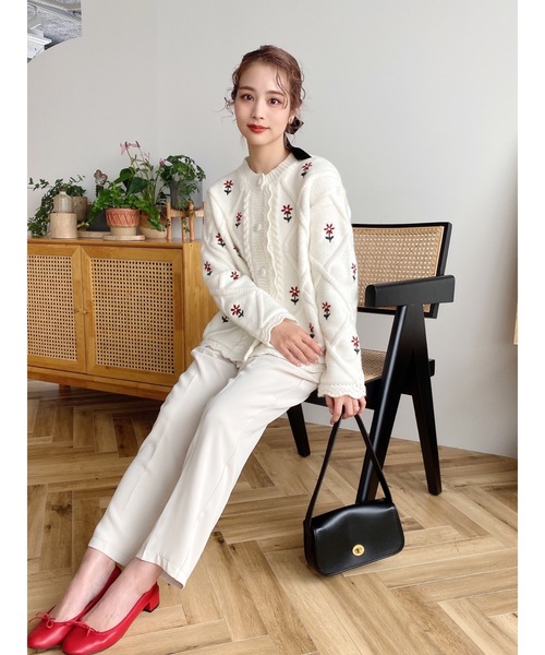 JUMELLE(ジュメロ)の「フラワー刺繍カーディガン(カーディガン/ボレロ・レディース・アイボリー・FREE)」の13枚目の写真