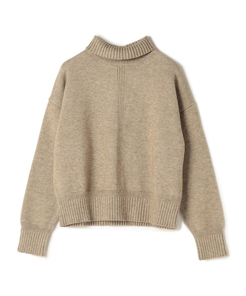 ReNorm（リノーム）の「センターリブハイネックニット（ニット/セーター・レディース・パープル/ライトベージュ・フリー）」の14枚目の写真