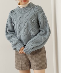 OLIVE des OLIVE | ポンポンtwinkleニット(ニット/セーター)