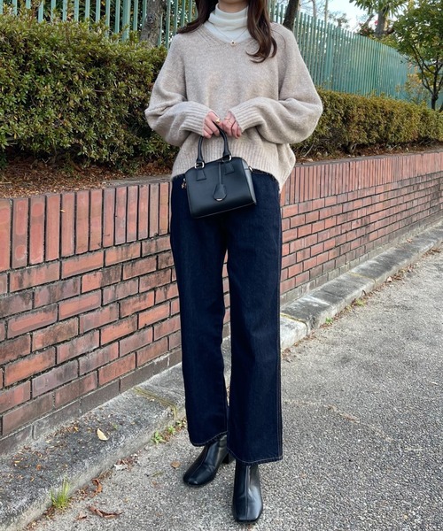 INTER FACTORY(インターファクトリー)の「ファッションインフルエンサー aiko - ハイウエストデニムパンツ made in INTER FACTORY(デニムパンツ・レディース・ネイビー・SMALL/MEDIUM)」の9枚目の写真