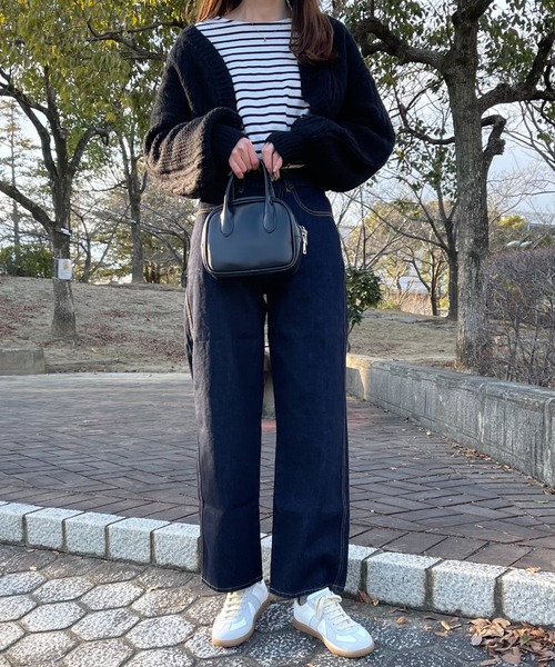 INTER FACTORY(インターファクトリー)の「ファッションインフルエンサー aiko - ハイウエストデニムパンツ made in INTER FACTORY(デニムパンツ・レディース・ネイビー・SMALL/MEDIUM)」の20枚目の写真