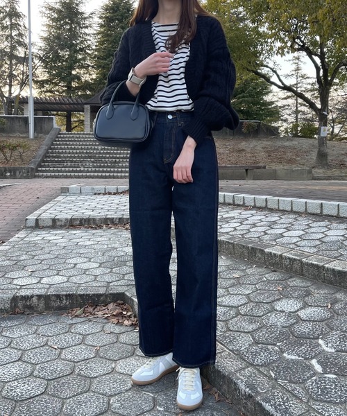 INTER FACTORY(インターファクトリー)の「ファッションインフルエンサー aiko - ハイウエストデニムパンツ made in INTER FACTORY(デニムパンツ・レディース・ネイビー・SMALL/MEDIUM)」の21枚目の写真