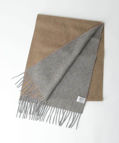 green label relaxing（グリーンレーベルリラクシング）の「カシミヤ リバー ソリッド マフラー（マフラー・メンズ・ワインレッド/ダークブラウン/ダークグレー/ネイビー/オリーブ/ベージュ/ブラック・FREE）」の4枚目の写真