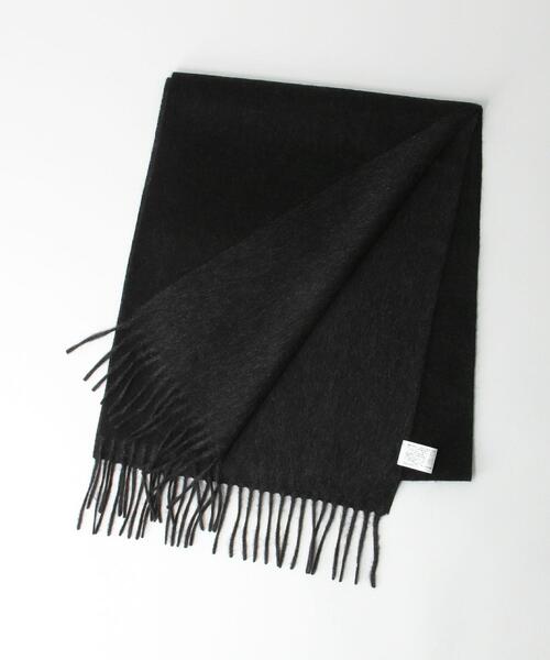 green label relaxing（グリーンレーベルリラクシング）の「カシミヤ リバー ソリッド マフラー（マフラー・メンズ・ワインレッド/ダークブラウン/ダークグレー/ネイビー/オリーブ/ベージュ/ブラック・FREE）」の2枚目の写真