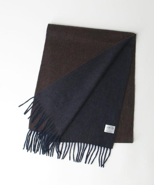 green label relaxing（グリーンレーベルリラクシング）の「カシミヤ リバー ソリッド マフラー（マフラー・メンズ・ワインレッド/ダークブラウン/ダークグレー/ネイビー/オリーブ/ベージュ/ブラック・FREE）」の9枚目の写真