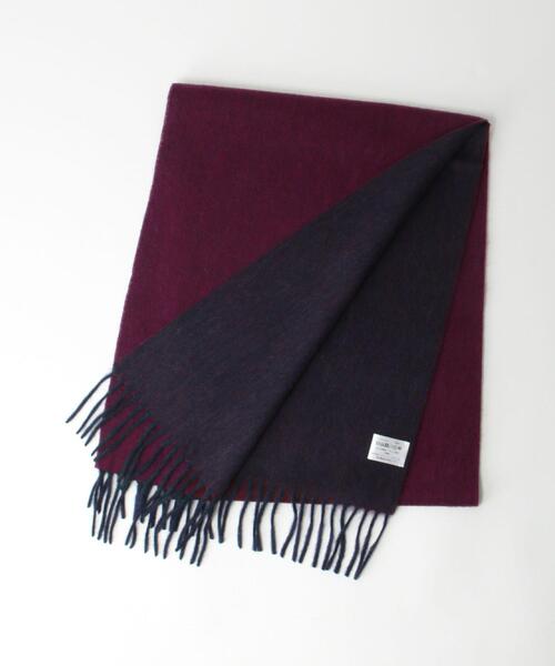 green label relaxing（グリーンレーベルリラクシング）の「カシミヤ リバー ソリッド マフラー（マフラー・メンズ・ワインレッド/ダークブラウン/ダークグレー/ネイビー/オリーブ/ベージュ/ブラック・FREE）」の10枚目の写真