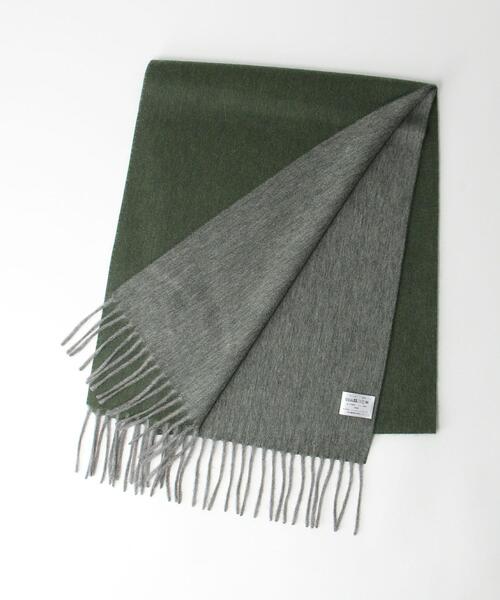 green label relaxing（グリーンレーベルリラクシング）の「カシミヤ リバー ソリッド マフラー（マフラー・メンズ・ワインレッド/ダークブラウン/ダークグレー/ネイビー/オリーブ/ベージュ/ブラック・FREE）」の11枚目の写真