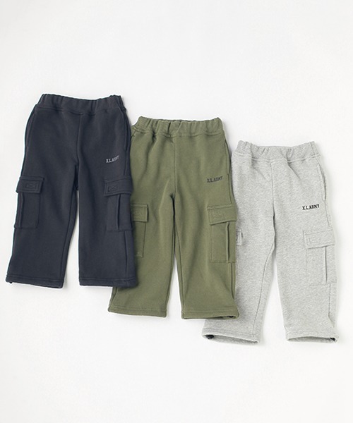 XLARGE KIDS(エクストララージキッズ)の「スウェットカーゴパンツ(カーゴパンツ・キッズ・トップグレー/ブラック/カーキ・120cm/100cm/130cm/110cm/140cm/90cm)」の16枚目の写真