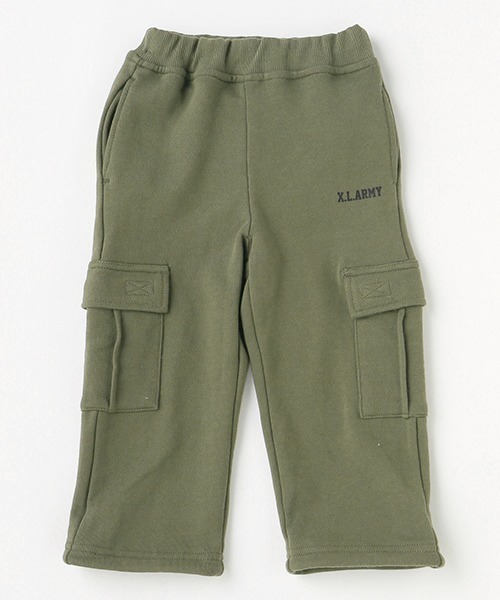 XLARGE KIDS(エクストララージキッズ)の「スウェットカーゴパンツ(カーゴパンツ・キッズ・トップグレー/ブラック/カーキ・120cm/100cm/130cm/110cm/140cm/90cm)」の18枚目の写真