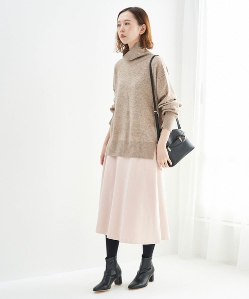 ROPE' PICNIC（ロペピクニック）の「【人気ブロガーAkaneさんコラボ】【emur】ジャージーマーメイドフレアスカート（スカート・レディース・ベージュ系その他2/グリーン/ピンク系その他2・36/38/40）」の5枚目の写真