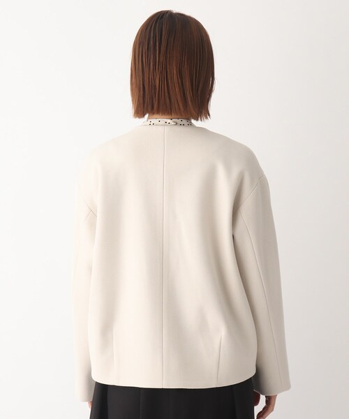 AG by aquagirl（エージーバイアクアガール）の「◆ライトジャージメルトンノーカラーブルゾン【WEB限定サイズ】（ブルゾン・レディース・ブラック/ナチュラル/ブラウン系その他・36/38/40）」の6枚目の写真