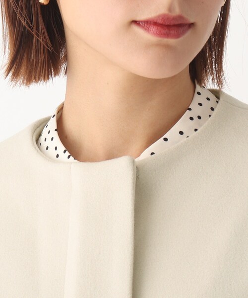 AG by aquagirl（エージーバイアクアガール）の「◆ライトジャージメルトンノーカラーブルゾン【WEB限定サイズ】（ブルゾン・レディース・ブラック/ナチュラル/ブラウン系その他・36/38/40）」の7枚目の写真