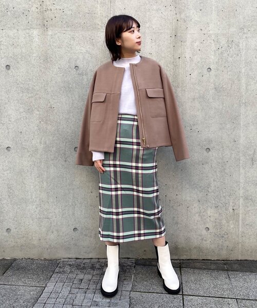 AG by aquagirl（エージーバイアクアガール）の「◆ライトジャージメルトンノーカラーブルゾン【WEB限定サイズ】（ブルゾン・レディース・ブラック/ナチュラル/ブラウン系その他・36/38/40）」の18枚目の写真