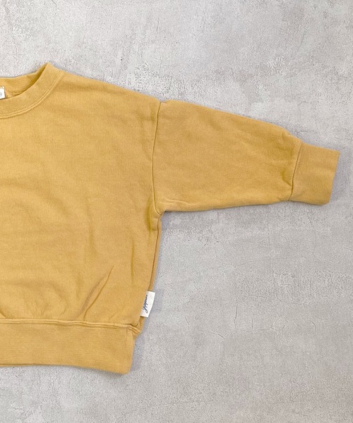 JIPPON（ジポン）の「ウラケワイドトレーナー（80～140cm）（スウェット・キッズ・オフホワイト/ブルー/チャコール/マスタード/グリーン/レッド・120/150/80/100/130/110/140/90）」の12枚目の写真