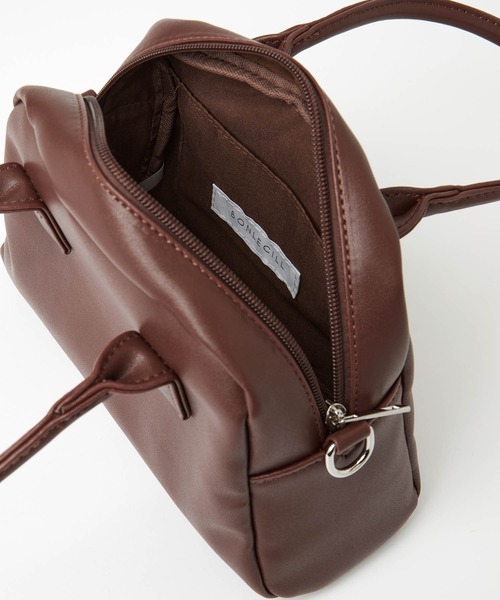 BONLECILL（ボンルシール）の「2way コンパクトボストン ショルダーバッグ（ボストンバッグ・レディース・ホワイト/ブラック/ベージュ/ブラウン/グリーン/レッド・FREE）」の20枚目の写真