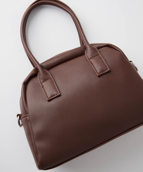 BONLECILL（ボンルシール）の「2way コンパクトボストン ショルダーバッグ（ボストンバッグ・レディース・ホワイト/ブラック/ベージュ/ブラウン/グリーン/レッド・FREE）」の19枚目の写真