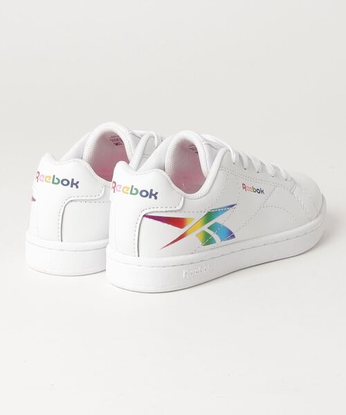 Reebok（リーボック）の「ロイヤル コンプリート クリーン / ROYAL COMPLETE CLN 2.0 （スニーカー・キッズ・ホワイト/ホワイト×ライトピンク・22.5cm/23.5cm/24.5cm/23.0cm/24.0cm/25.0cm/22.0cm/17.0cm/18.0cm/19.0cm/20.0cm/21.0cm/20.5cm/21.5㎝/17.5cm/19.5cm/18.5cm）」の3枚目の写真