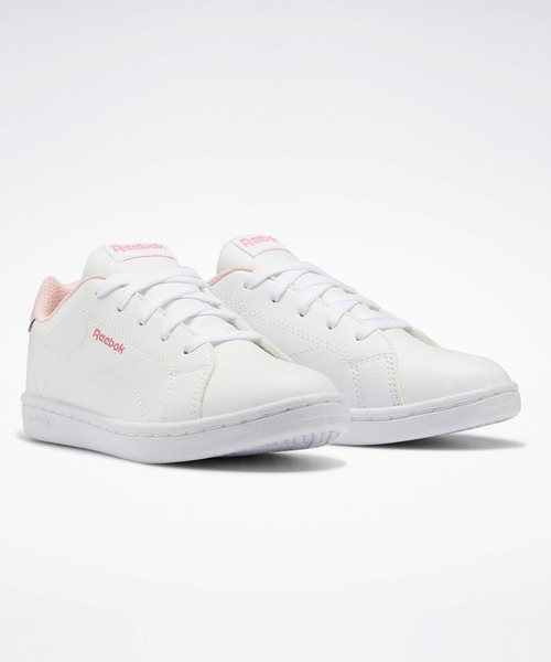 Reebok（リーボック）の「ロイヤル コンプリート クリーン / ROYAL COMPLETE CLN 2.0 （スニーカー・キッズ・ホワイト/ホワイト×ライトピンク・22.5cm/23.5cm/24.5cm/23.0cm/24.0cm/25.0cm/22.0cm/17.0cm/18.0cm/19.0cm/20.0cm/21.0cm/20.5cm/21.5㎝/17.5cm/19.5cm/18.5cm）」の11枚目の写真