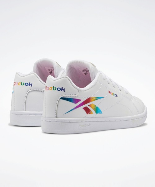 Reebok（リーボック）の「ロイヤル コンプリート クリーン / ROYAL COMPLETE CLN 2.0 （スニーカー・キッズ・ホワイト/ホワイト×ライトピンク・22.5cm/23.5cm/24.5cm/23.0cm/24.0cm/25.0cm/22.0cm/17.0cm/18.0cm/19.0cm/20.0cm/21.0cm/20.5cm/21.5㎝/17.5cm/19.5cm/18.5cm）」の6枚目の写真