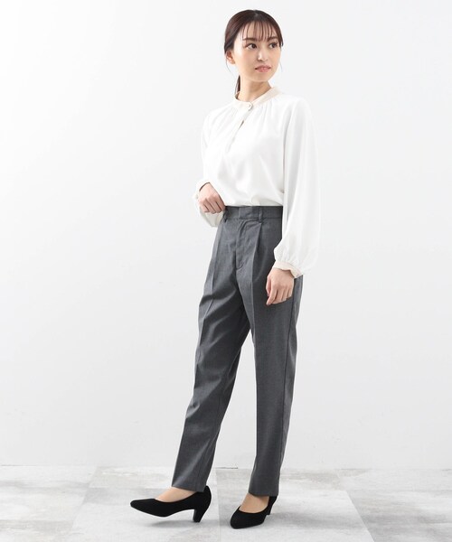 DRESKIP（ドレスキップ）の「◆洗えるキャリーマンテ－パ－ドパンツ（その他パンツ・レディース・ブラック/ネイビー/ダークグレー・01/02/03/04/05）」の12枚目の写真