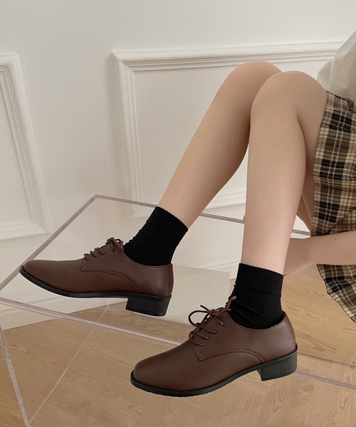 Shoes in Closet(シューズインクローゼット)の「超軽量 ベーシック オックスフォード シューズ 2876(ドレスシューズ・レディース・ブラック/ダークブラウン/アイボリー/ブラック系その他・S/L/LL/M/3L)」の18枚目の写真