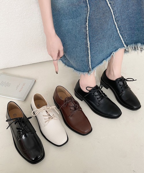 Shoes in Closet(シューズインクローゼット)の「超軽量 ベーシック オックスフォード シューズ 2876(ドレスシューズ・レディース・ブラック/ダークブラウン/アイボリー/ブラック系その他・S/L/LL/M/3L)」の22枚目の写真