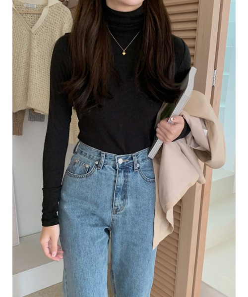 mood for a day（ムードフォーアデイ）の「craft alpaca turtle neck /アルパカタートルネック（Tシャツ/カットソー・レディース・ブラック/ベージュ/ブルー/アイボリー・FREE）」の22枚目の写真