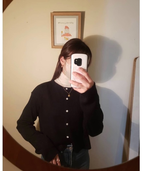 mood for a day（ムードフォーアデイ）の「craft alpaca turtle neck /アルパカタートルネック（Tシャツ/カットソー・レディース・ブラック/ベージュ/ブルー/アイボリー・FREE）」の5枚目の写真