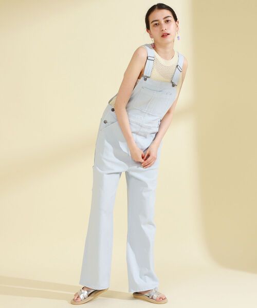 Ray BEAMS（レイビームス）の「PICCADILLY × Ray BEAMS / 別注 オーバーオール（サロペット/オーバーオール・レディース・サックスブルー/ピンク・36/34）」の6枚目の写真