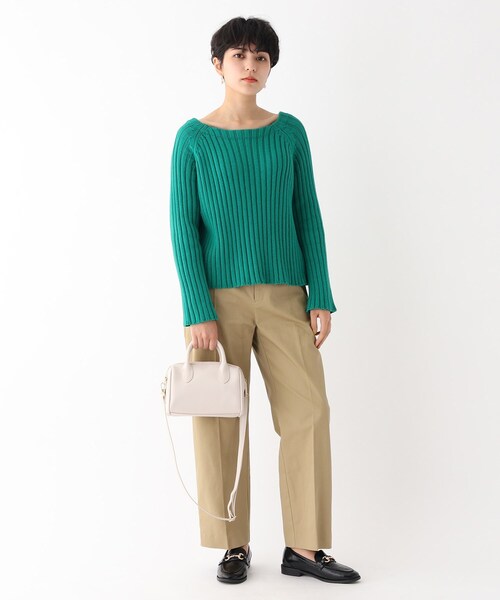 OPAQUE.CLIP（オペークドットクリップ）の「◆ステッチボストンバッグ【2WAY】（ショルダーバッグ・レディース・ブラック/グレー/グリーン・00）」の7枚目の写真