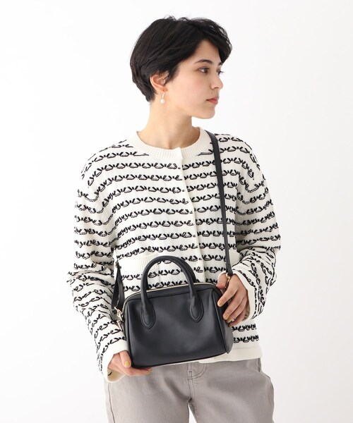 OPAQUE.CLIP（オペークドットクリップ）の「◆ステッチボストンバッグ【2WAY】（ショルダーバッグ・レディース・ブラック/グレー/グリーン・00）」の11枚目の写真