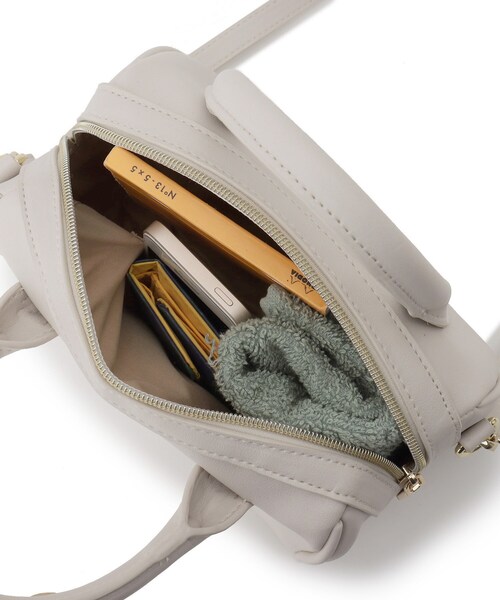 OPAQUE.CLIP（オペークドットクリップ）の「◆ステッチボストンバッグ【2WAY】（ショルダーバッグ・レディース・ブラック/グレー/グリーン・00）」の6枚目の写真