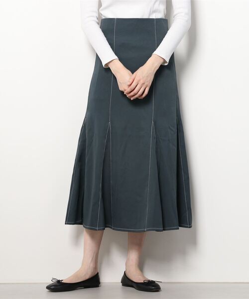 LOUISE ODIER（ルイーズオディール）の「ステッチマーメイドスカート（スカート・レディース・ピンク/モカ/グリーン/ブラック/ブルー・SMALL/MEDIUM）」の4枚目の写真